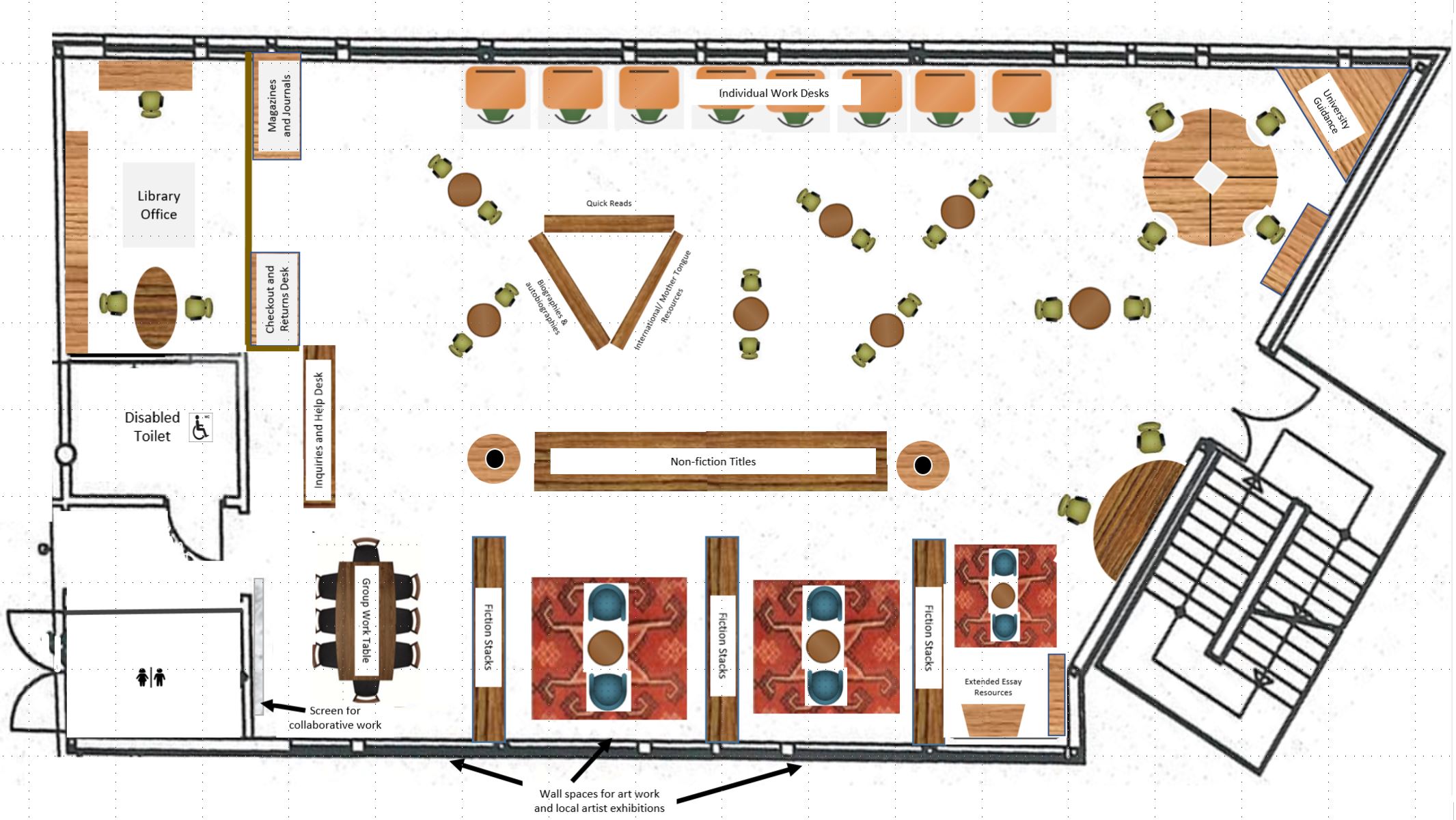 Public Library Plan Dwg File Library Plan Library Flo - vrogue.co